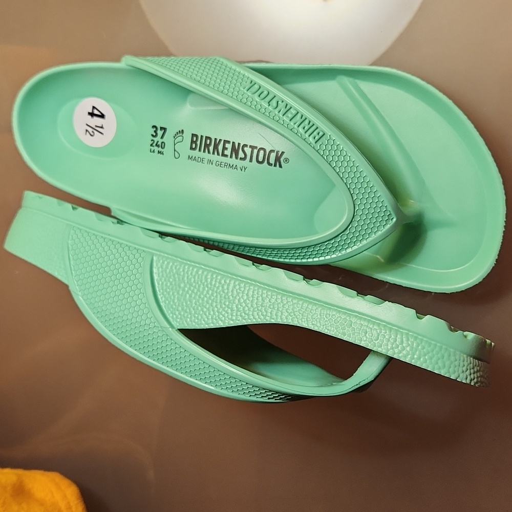 Birkenstock Green Flip Flops Birkenstock Women's, Honolulu EVA Sandal Jade 37 - Picture 10 of 15